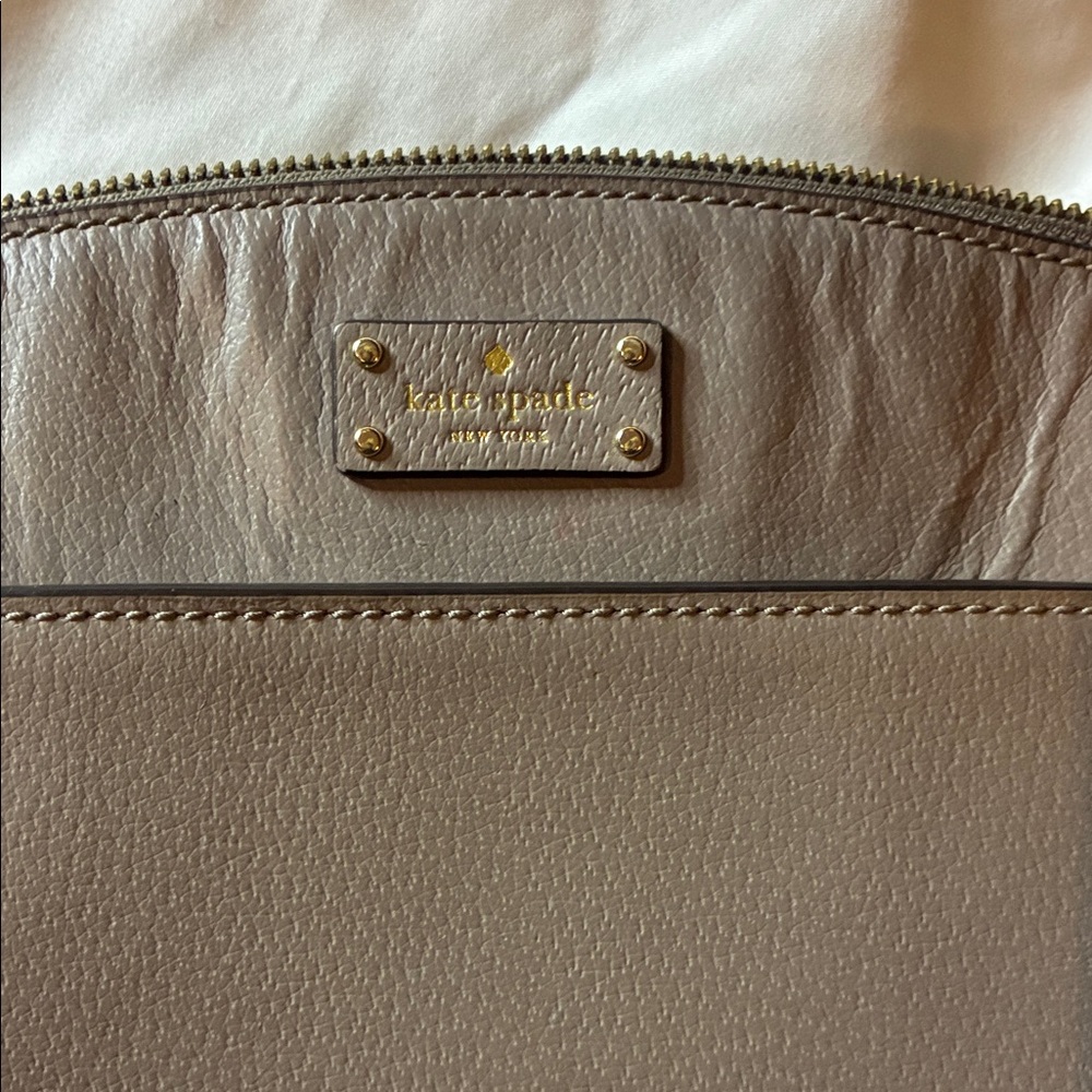 kate spade Beige Leather Clutch